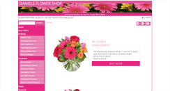 Desktop Screenshot of danielsflowershop.net